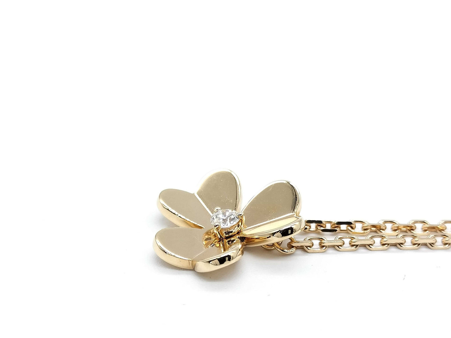 Van Cleef & Arpels Frivole 1PD PG Au750 6.8g Necklace