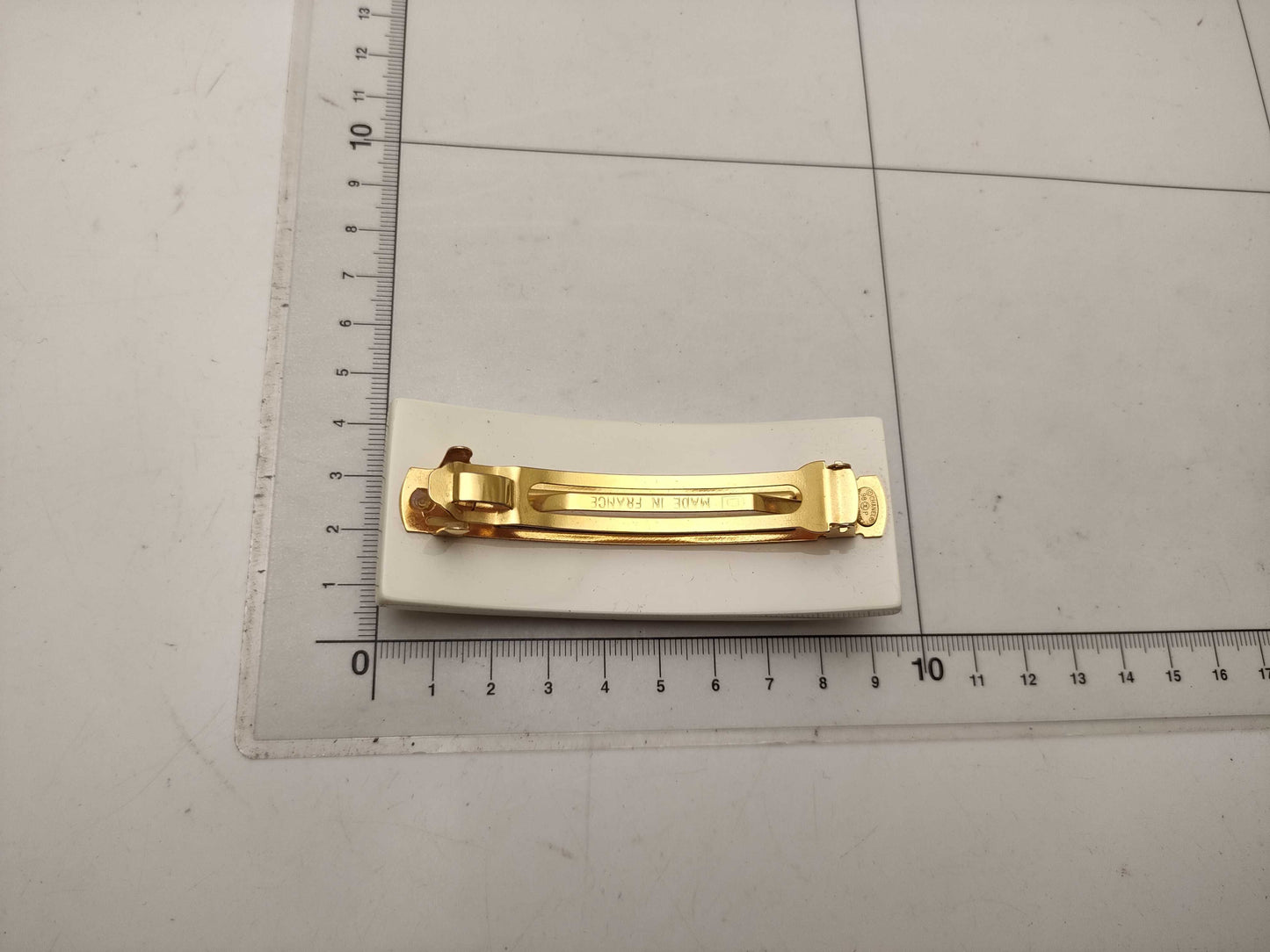 CHANEL 98P Color Stone Barrette Hair Accessory