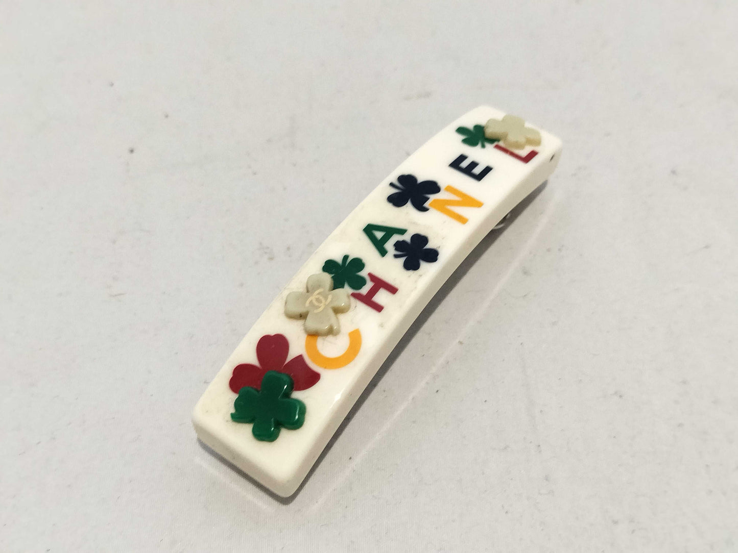 CHANEL 04P Logo Barrette Hair Accessory