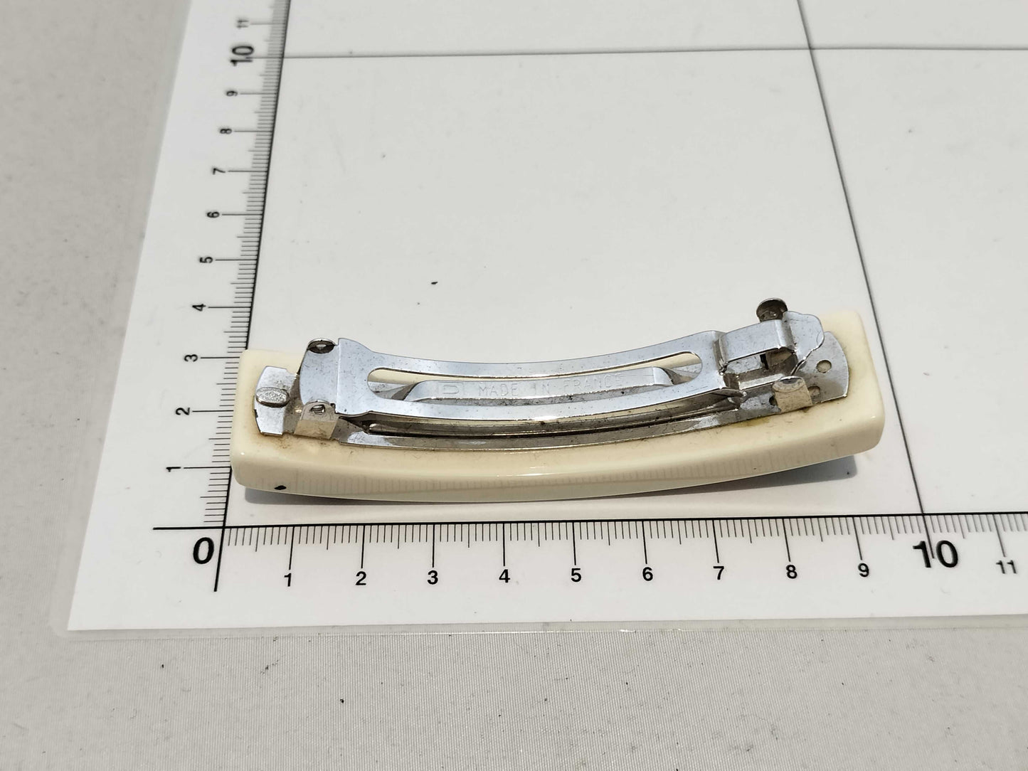 CHANEL 04P Logo Barrette Hair Accessory