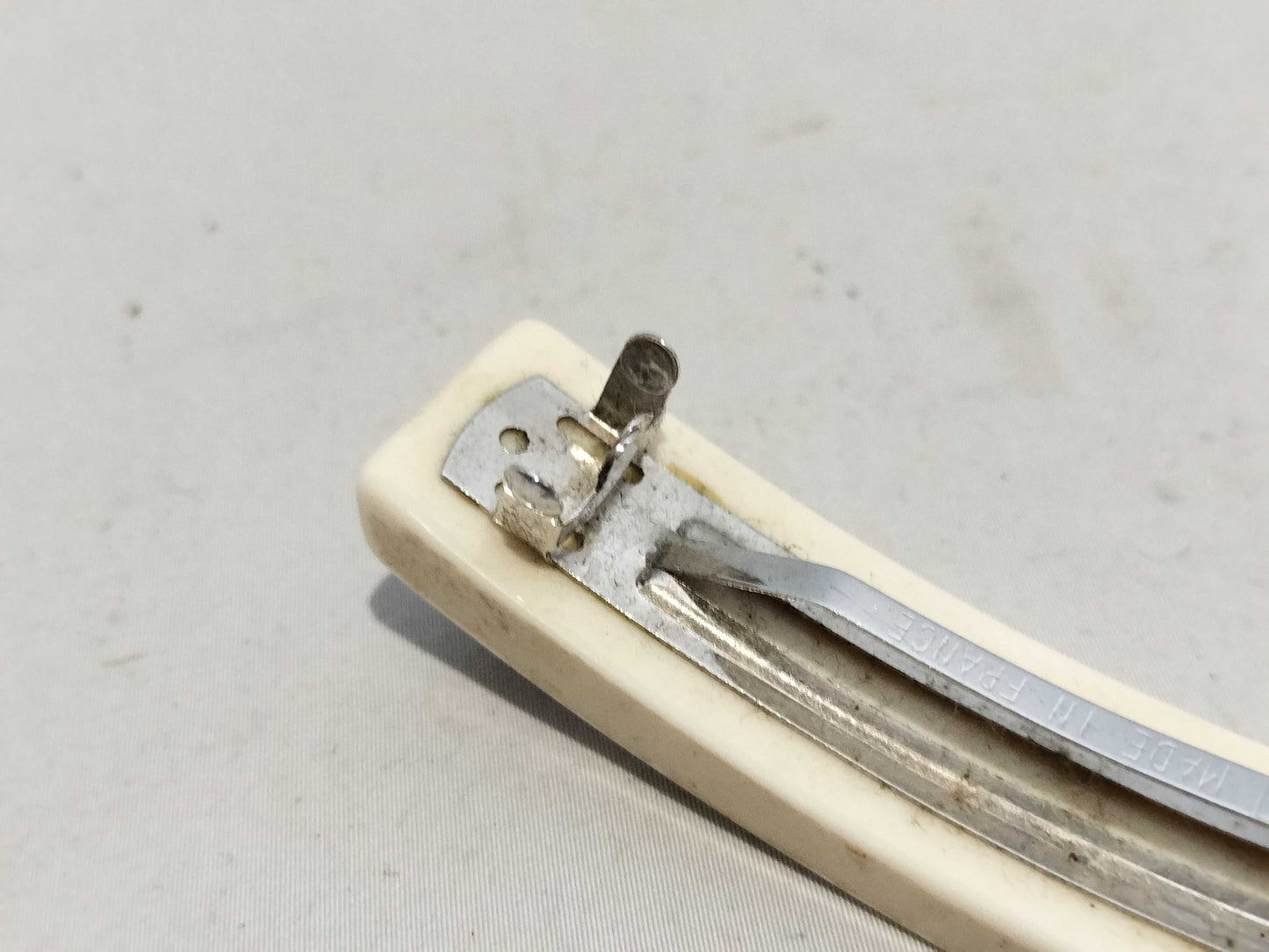 CHANEL 04P Logo Barrette Hair Accessory