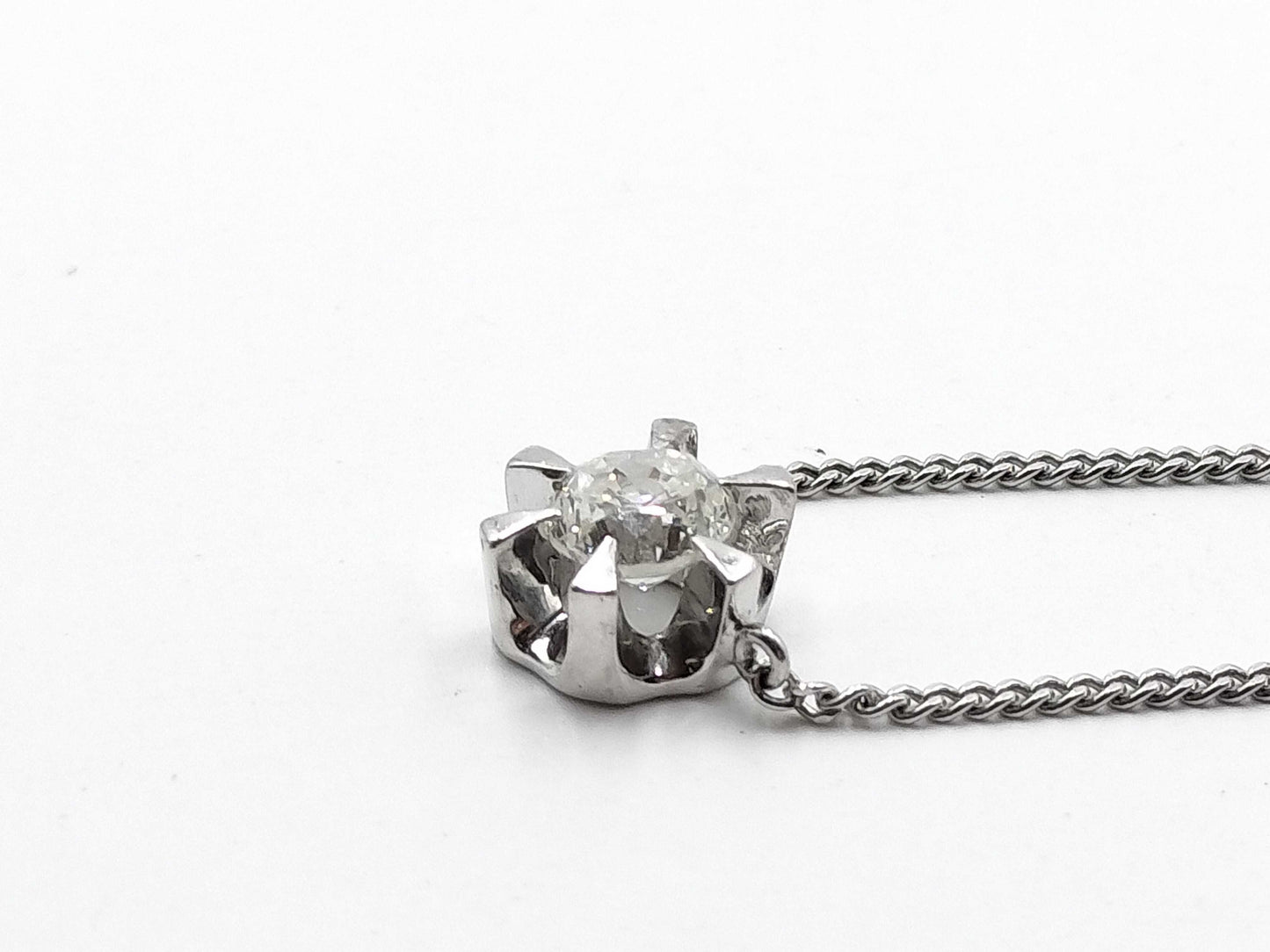 D0.41ct Pt900/850 3.3g Necklace