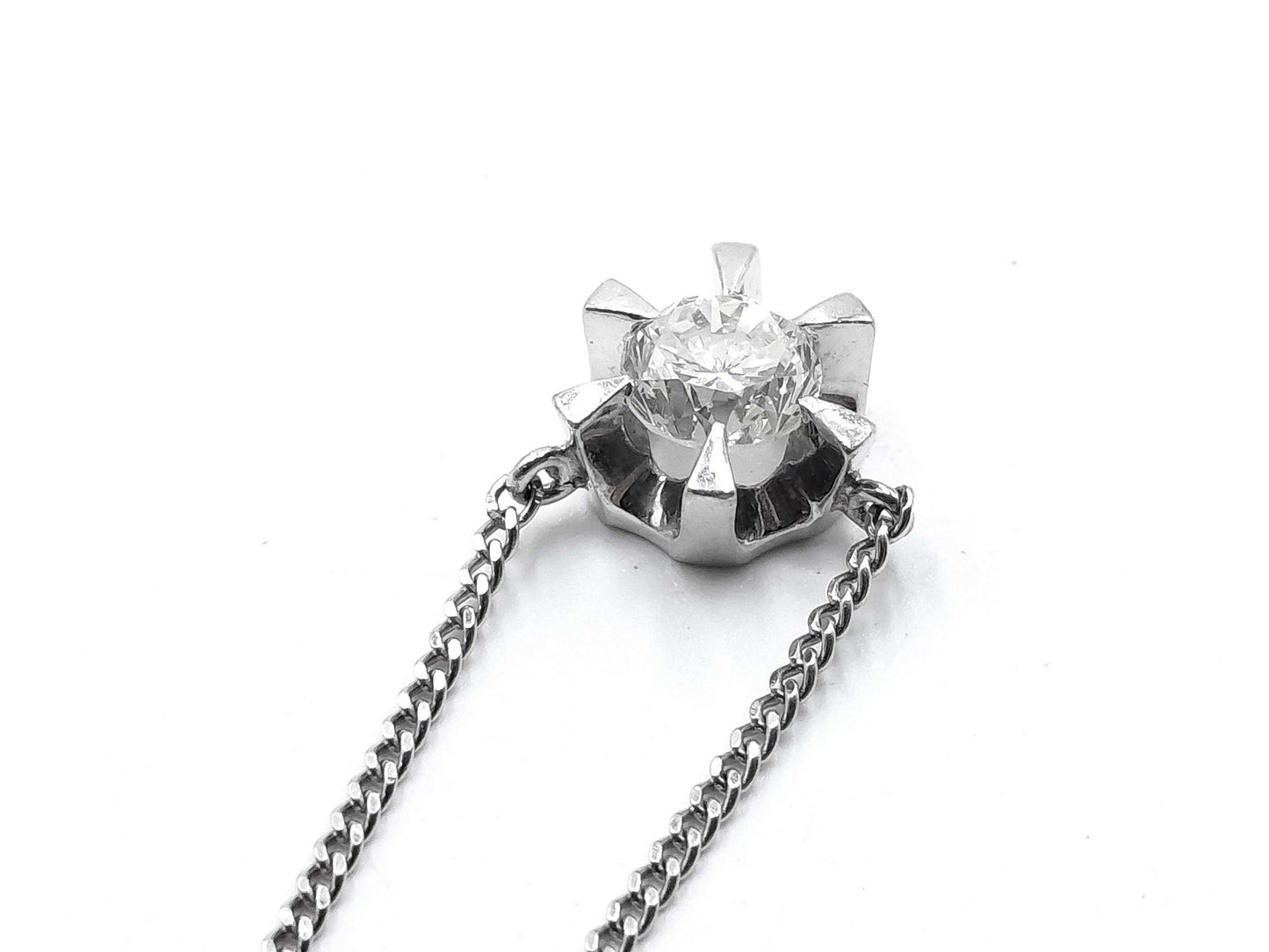 D0.41ct Pt900/850 3.3g Necklace