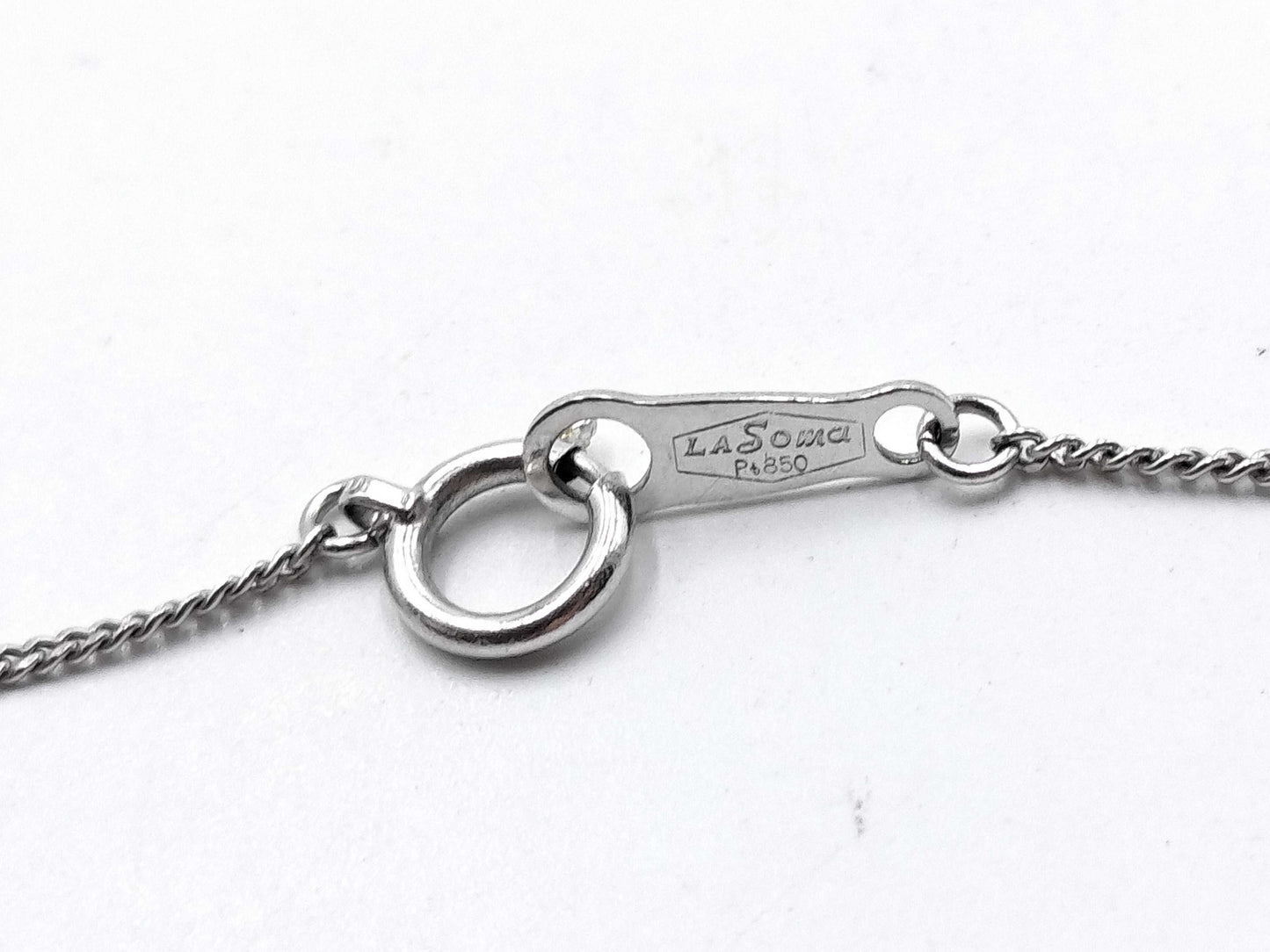 D0.41ct Pt900/850 3.3g Necklace