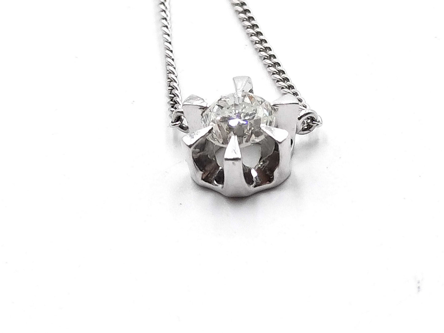 D0.41ct Pt900/850 3.3g Necklace