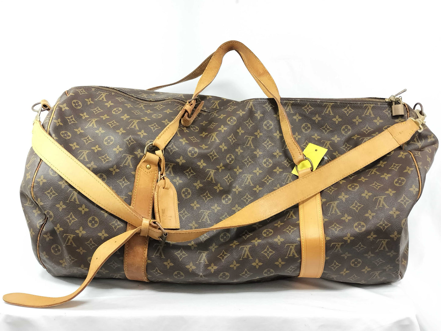 LOUIS VUITTON Monogram Saxe Pool 60 Bandouliere Boston Bag