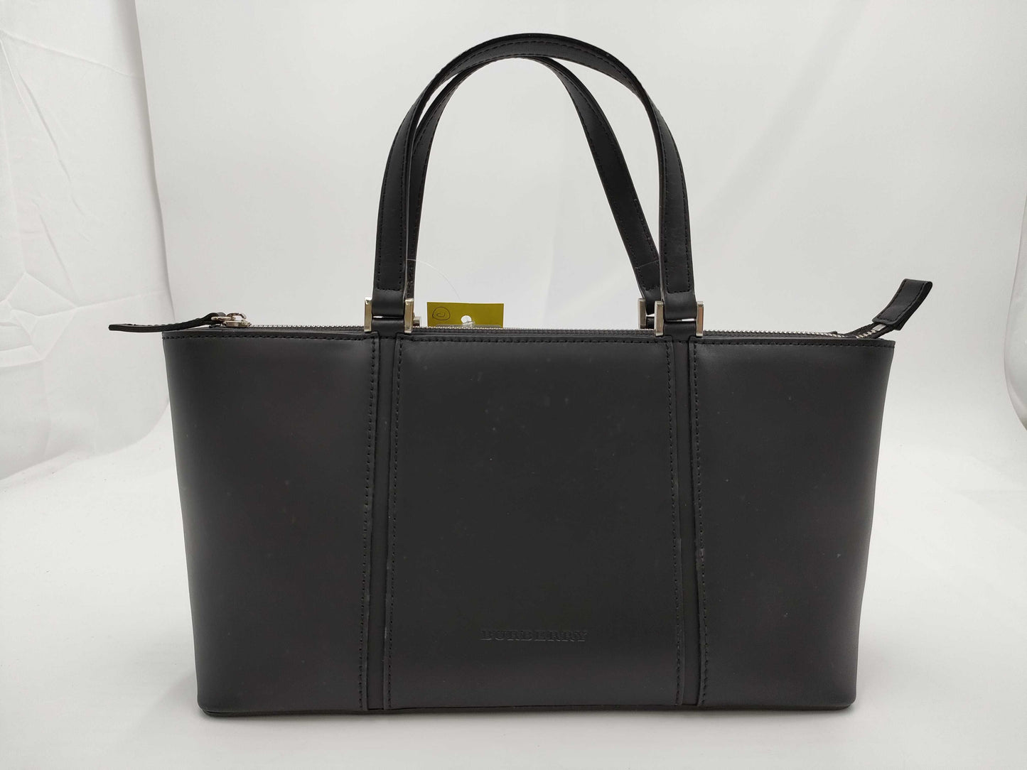 BURBERRY Leather Medium Check Bag Handbag