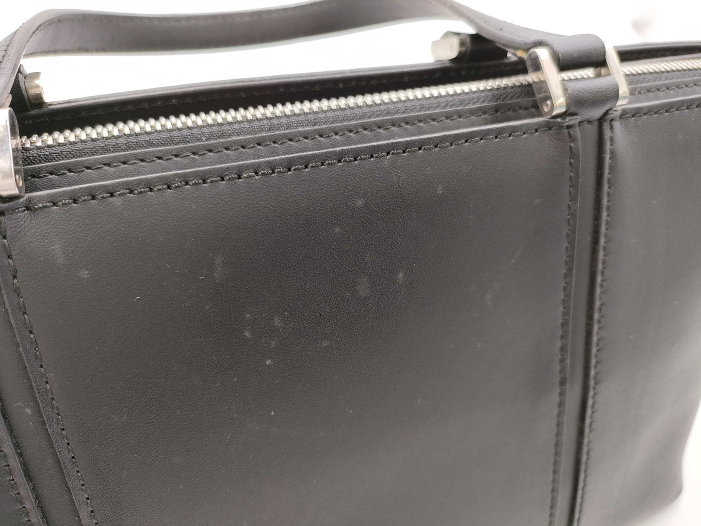 BURBERRY Leather Medium Check Bag Handbag