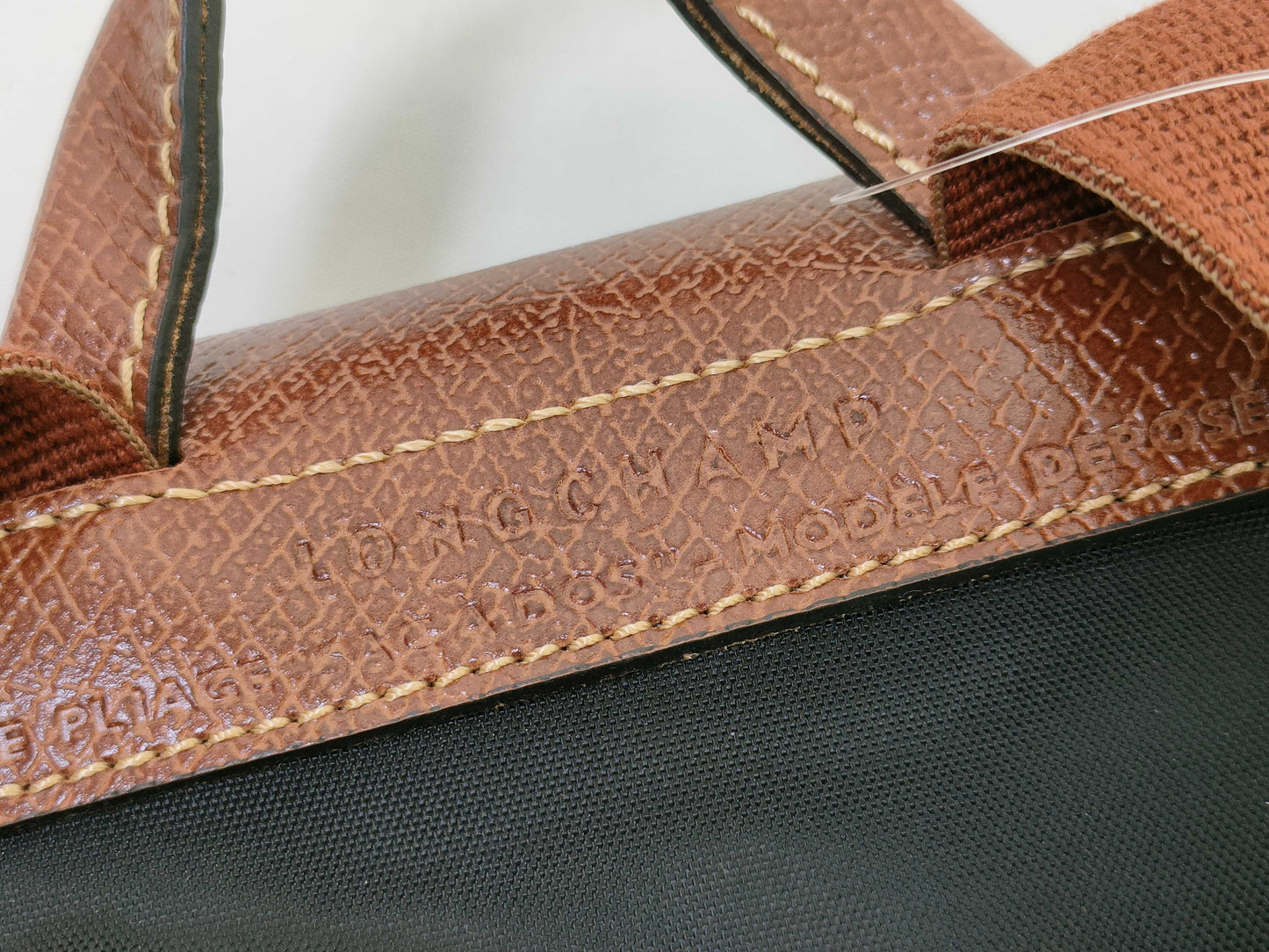 LONG CHAMP Nylon x Leather Backpack