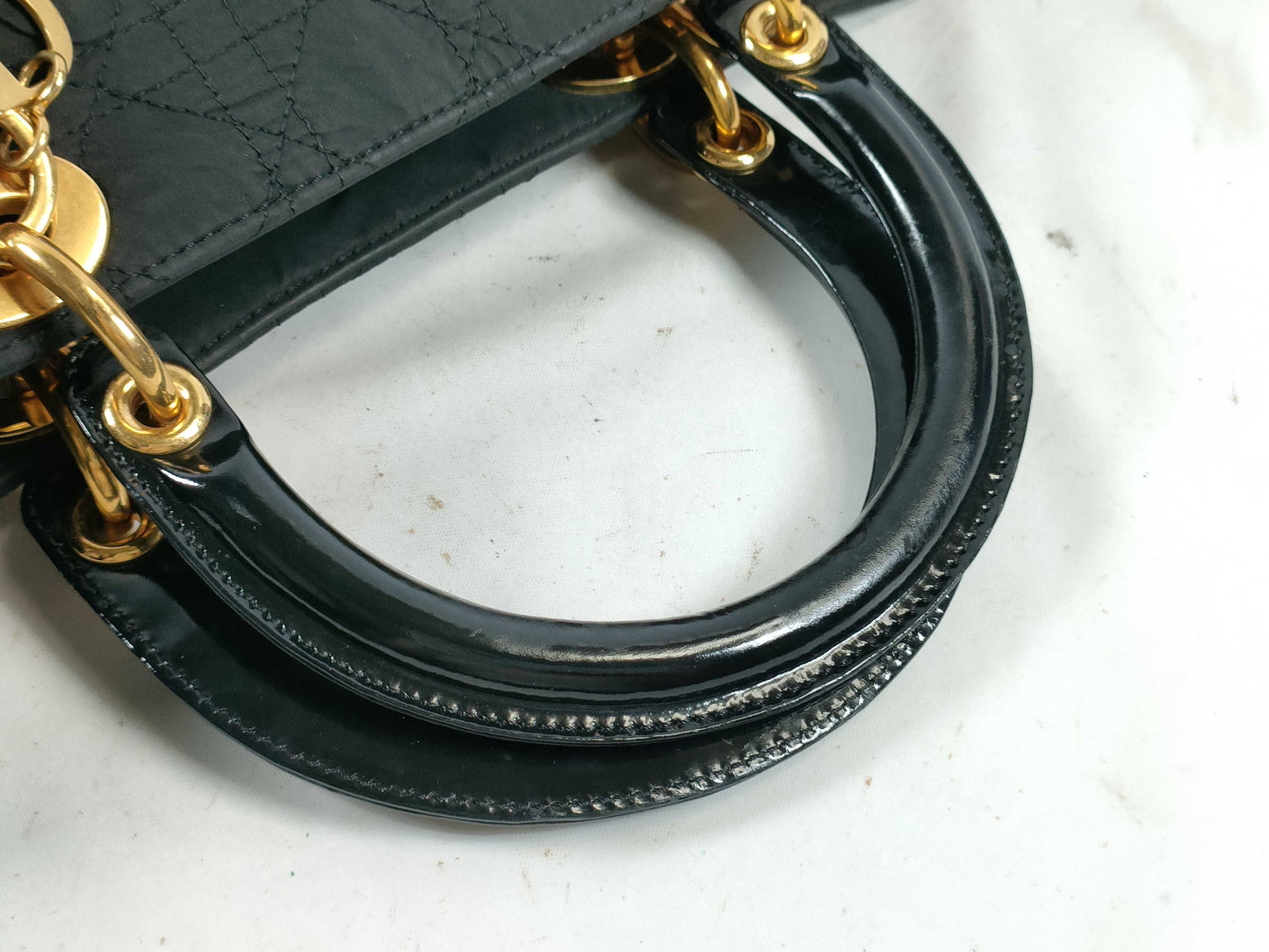 Dior Lady Dior Nylon/Cannage/Black Handbag