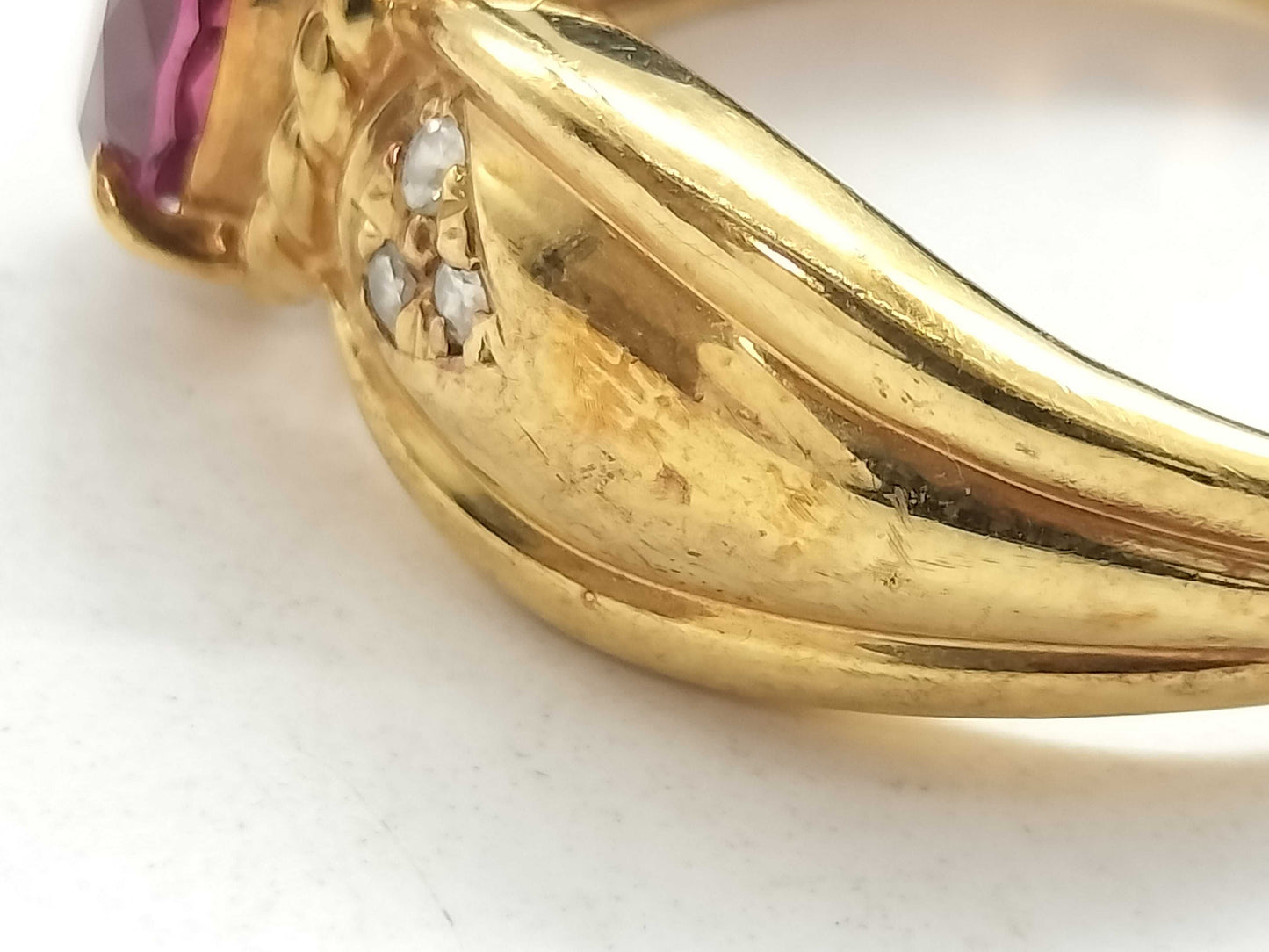 TL 1.05ct D 0.05ct K18 4.8g Ring