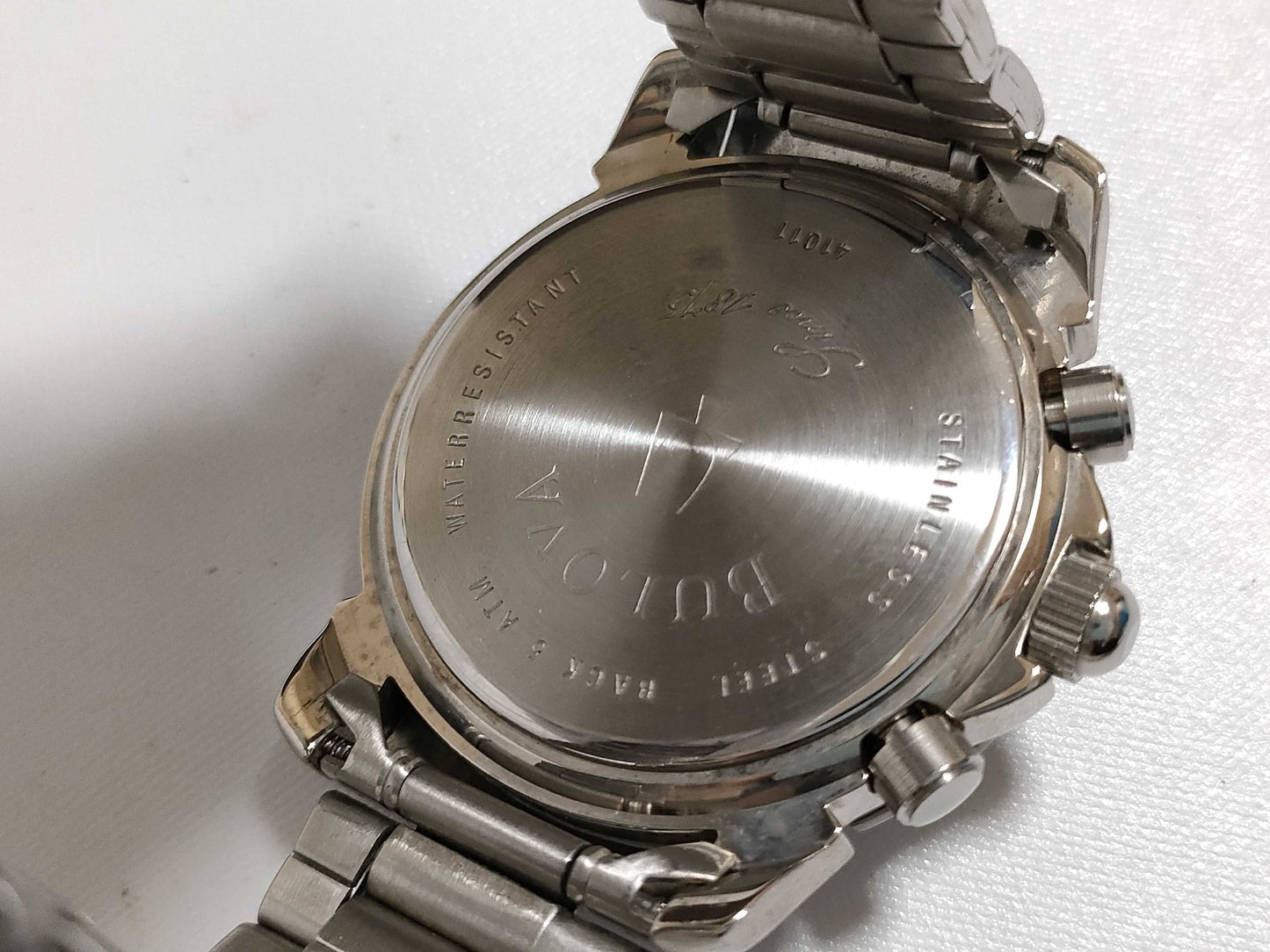 BULOVA Chrono Date 41011 Men's Watch with Box