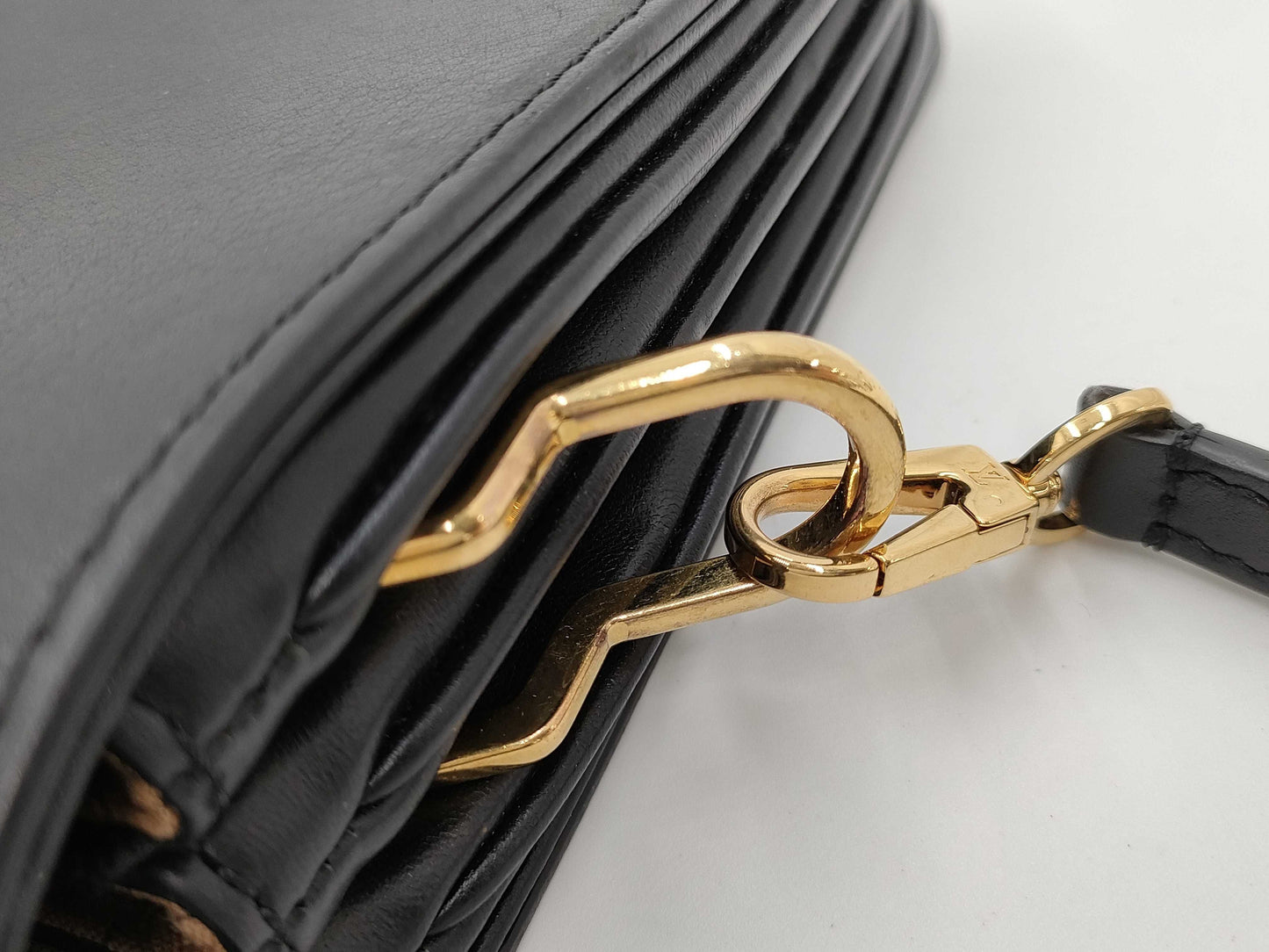 LOUIS VUITTON Rendez-Vous Noir Black Leather Shoulder Bag