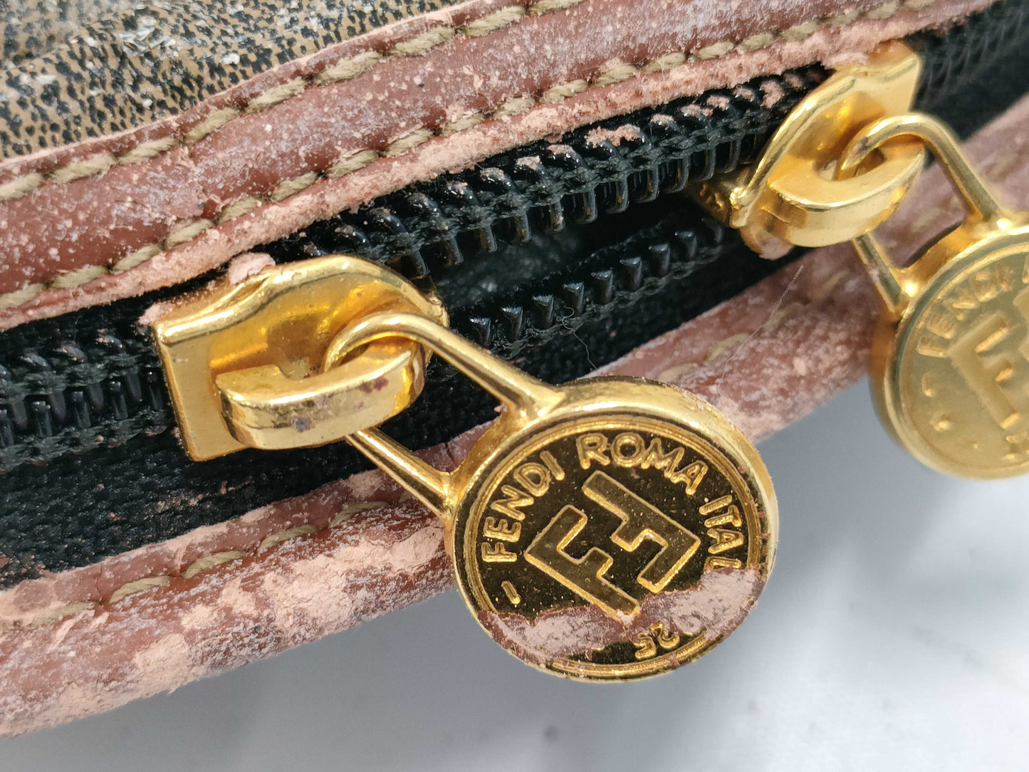 CHANEL Fendi Zucca 2-piece handbag