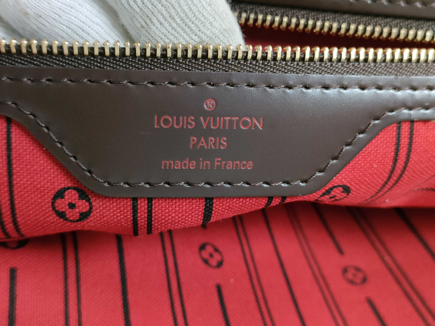 LOUIS VUITTON N51105 Damier Neverfull MM Old Model Tote Bag