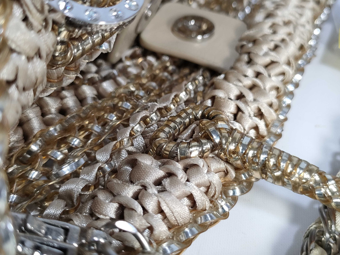 ANTEPRIMA Cristallo Fiocco 2-Way Chain Handbag