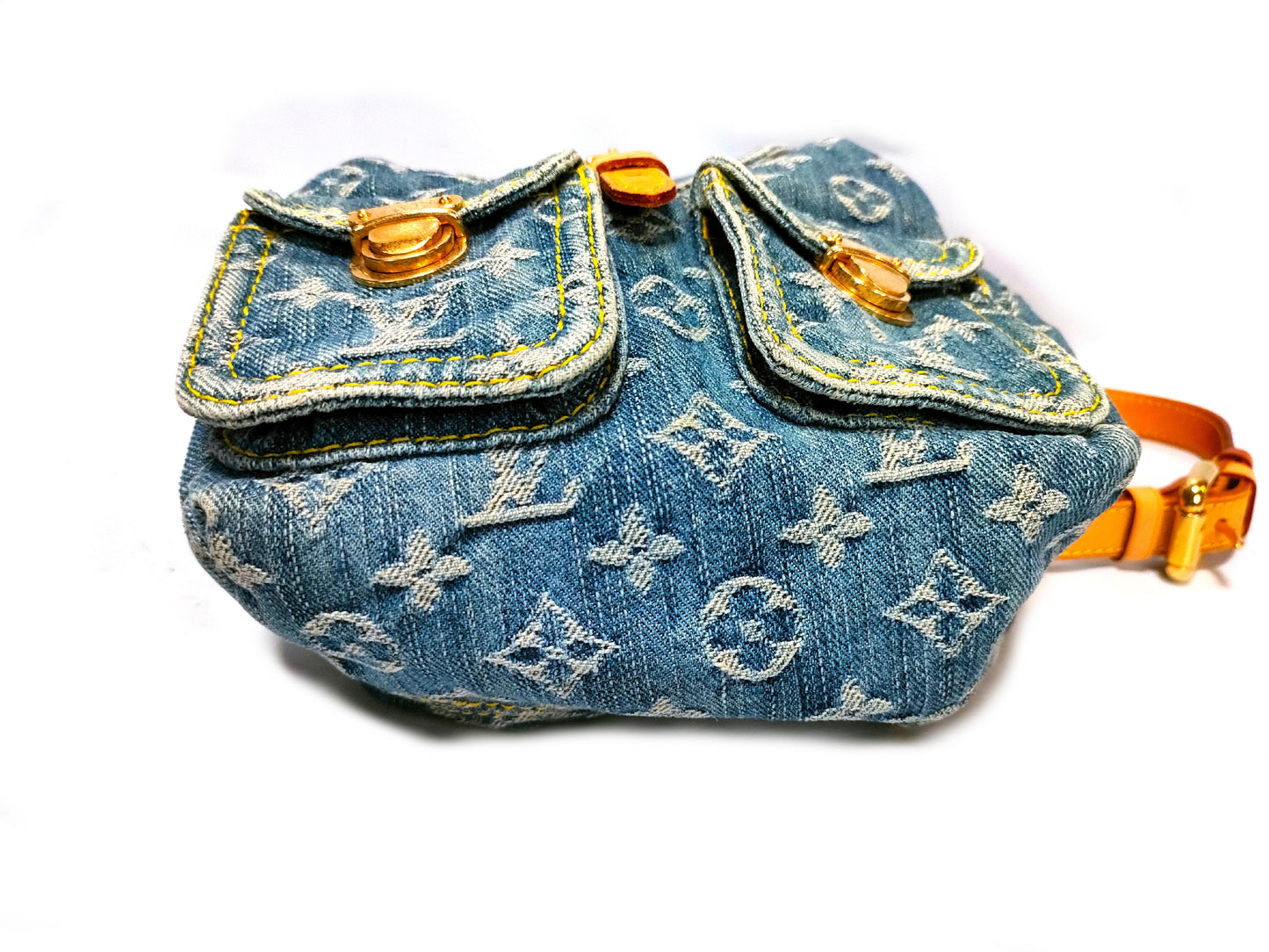 LOUIS VUITTON M95057 Monogram Denim Sac-Ado PM Backpack