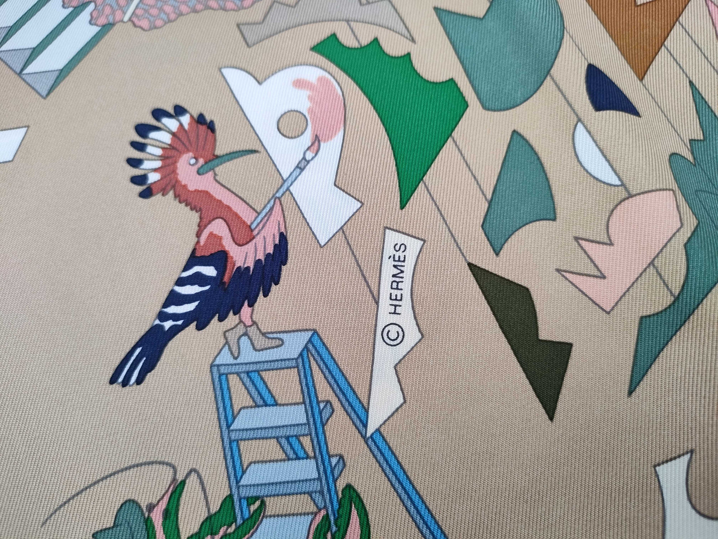 HERMES Carre Carre 90/Academy Ipika Scarf