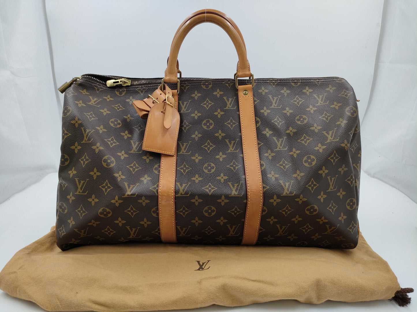 LOUIS VUITTON Monogram Keepall 50 Boston Bag