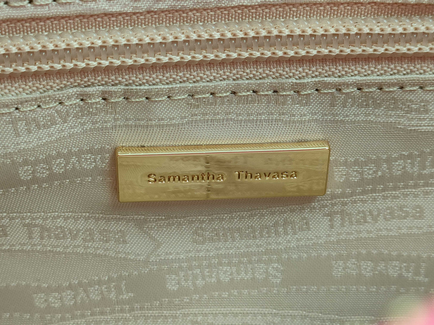 COACH Signature Handbags: 2 Samantha Thavasa bags and 1 Marc Jacobs bag. Total of 4 handbags.