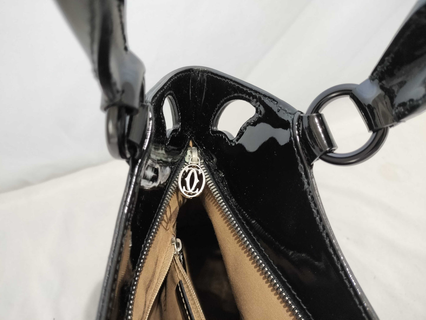 Cartier Enamel Handbag Black Handbag