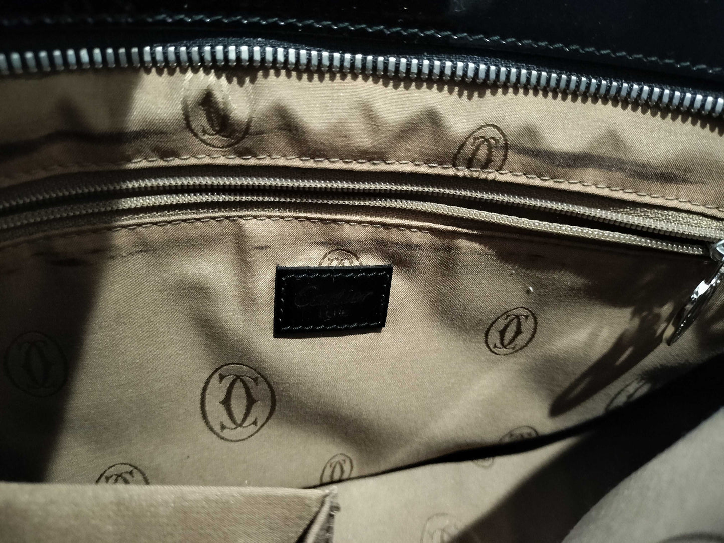 Cartier Enamel Handbag Black Handbag