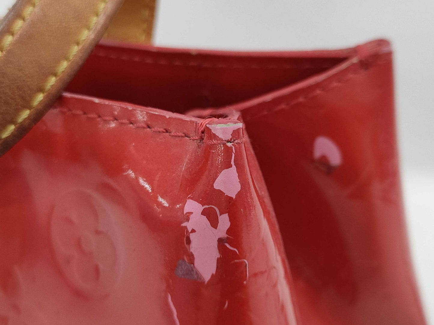 LOUIS VUITTON Vernis Reed PM Handbag