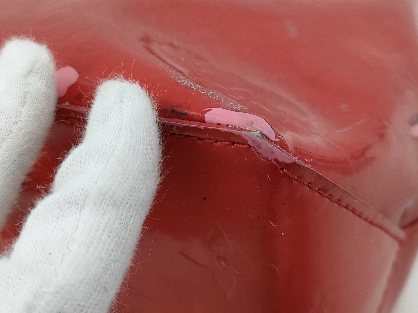 LOUIS VUITTON Vernis Reed PM Handbag