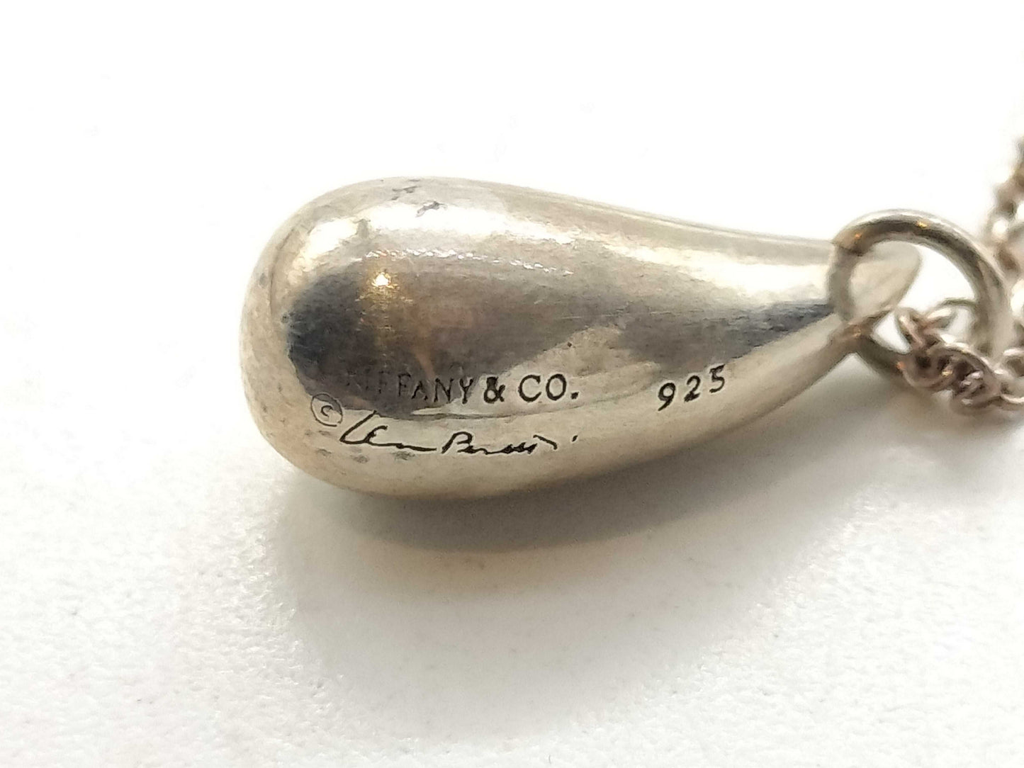 Tiffany & Co. Teardrop Necklace, SV925, 3.2g