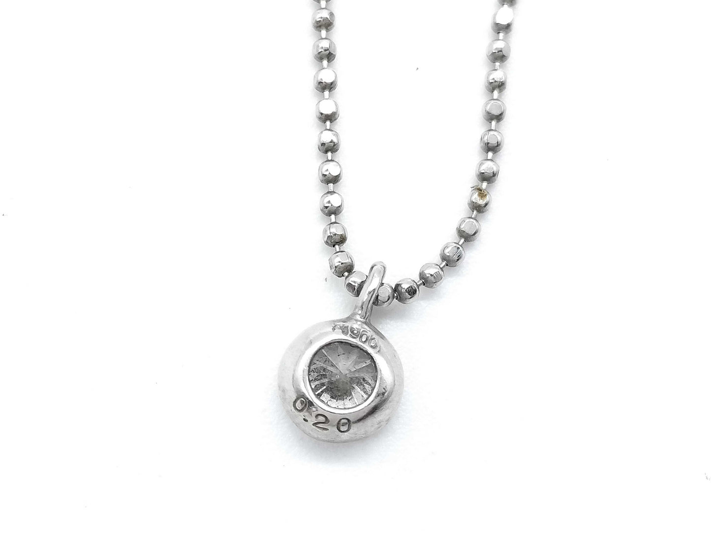 D0.20ct PT900/850 2.7g Necklace