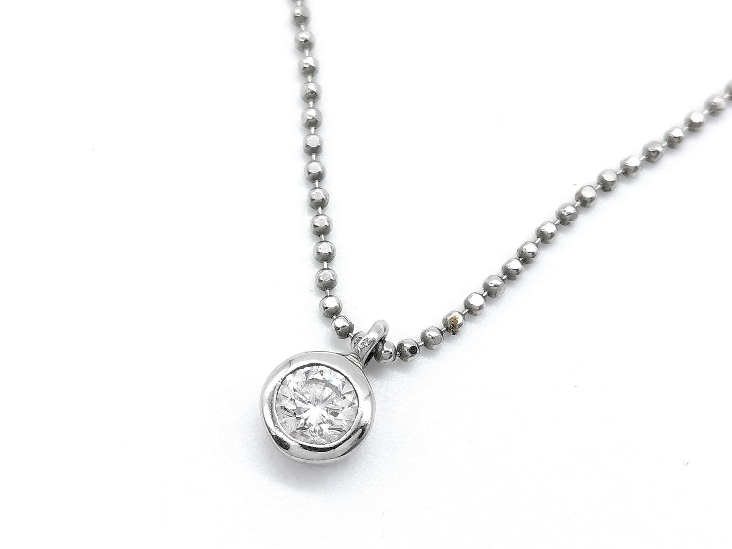 D0.20ct PT900/850 2.7g Necklace
