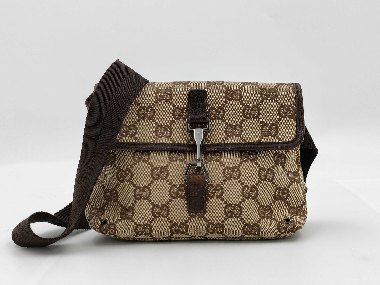 GUCCI GG Canvas Waist Pouch 92543 001998 Shoulder Bag
