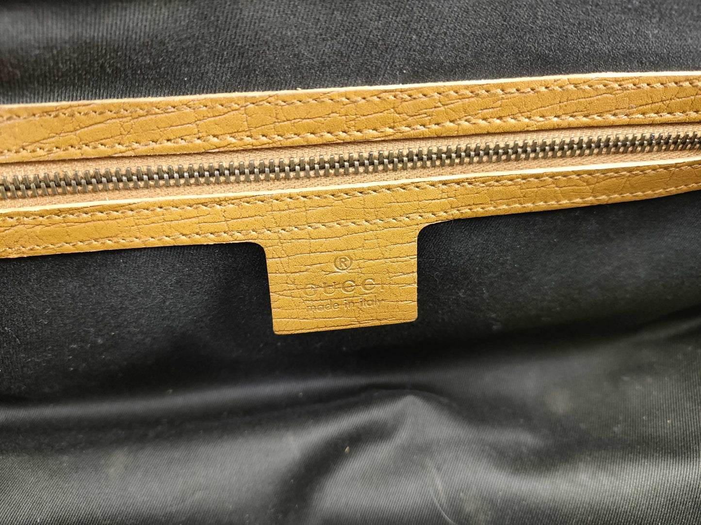 GUCCI Bamboo Hand Leather Camel 114993 2684 Handbag