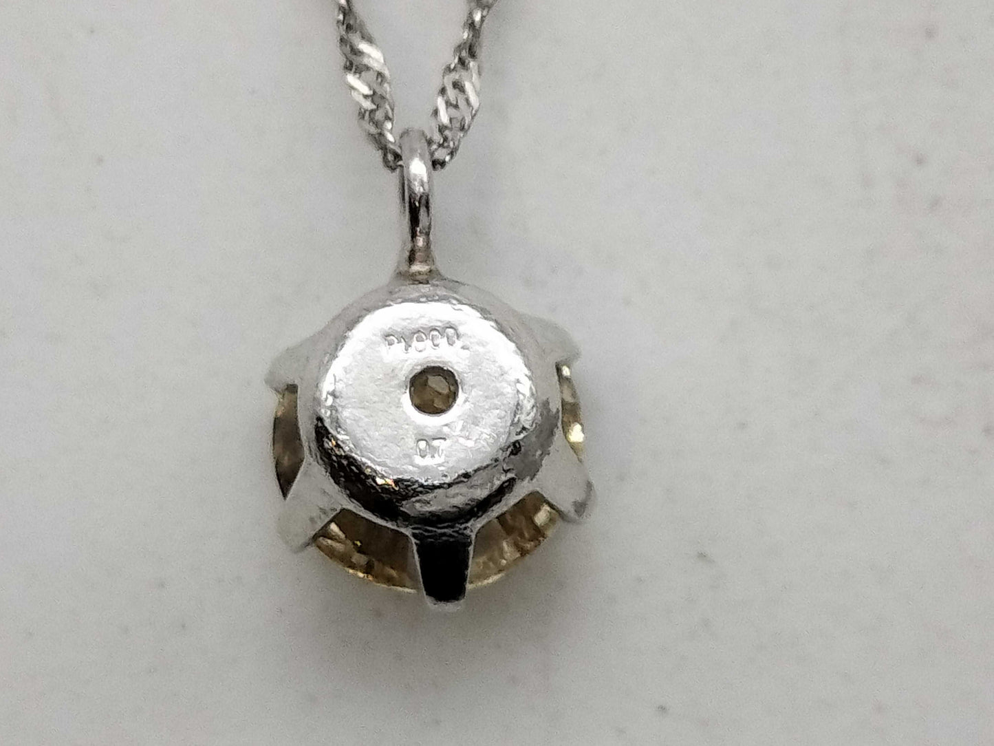 D0.7ct Pt900/Pt850 1.0g Necklace