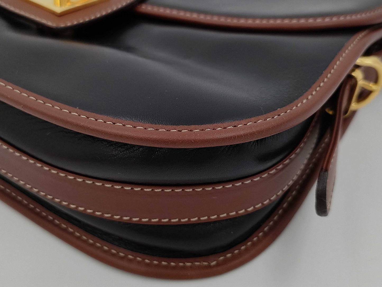 CELINE Shoulder Bag Leather Vintage Shoulder Bag