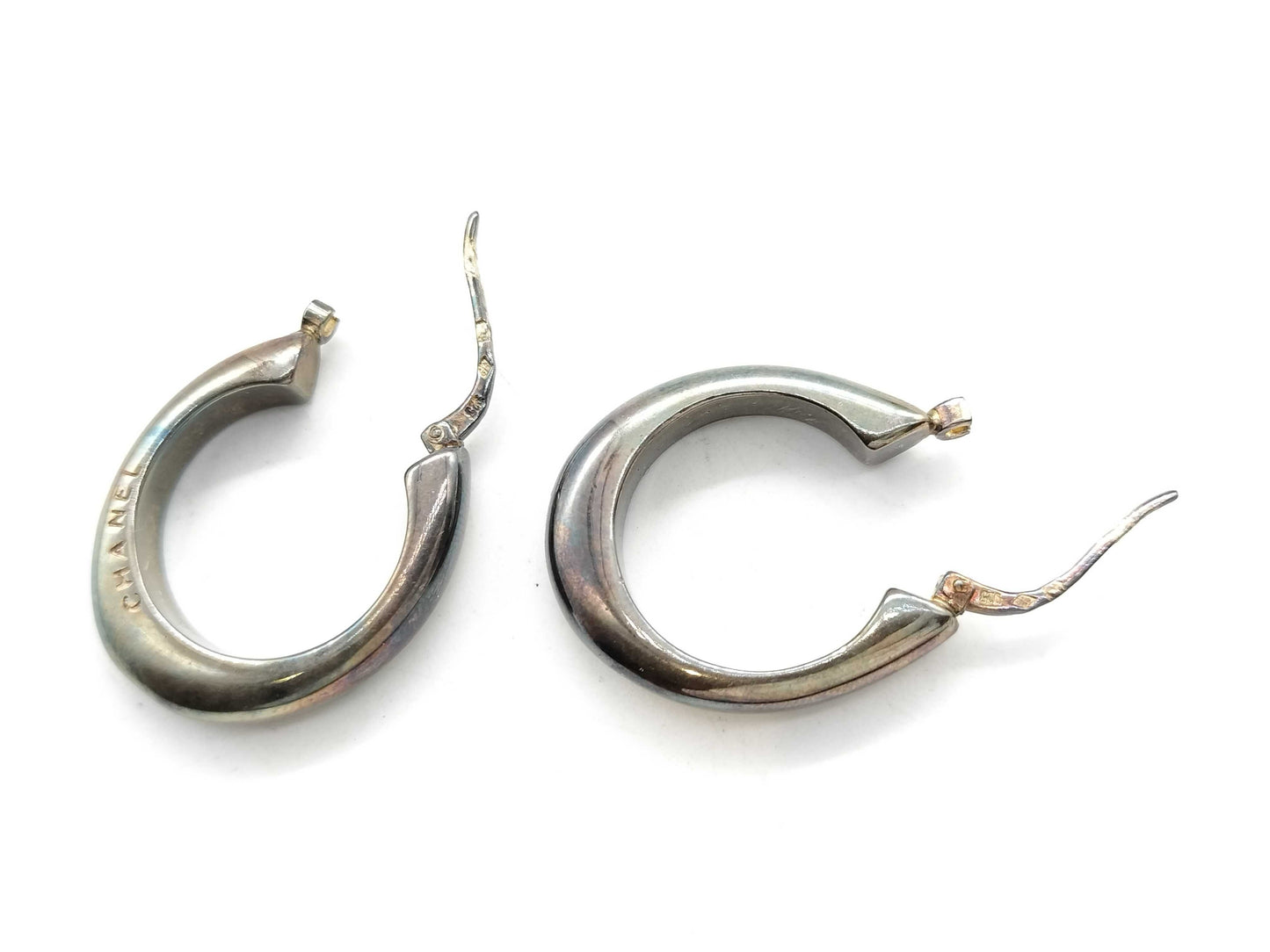 CHANEL Hoop Earrings 14.8g