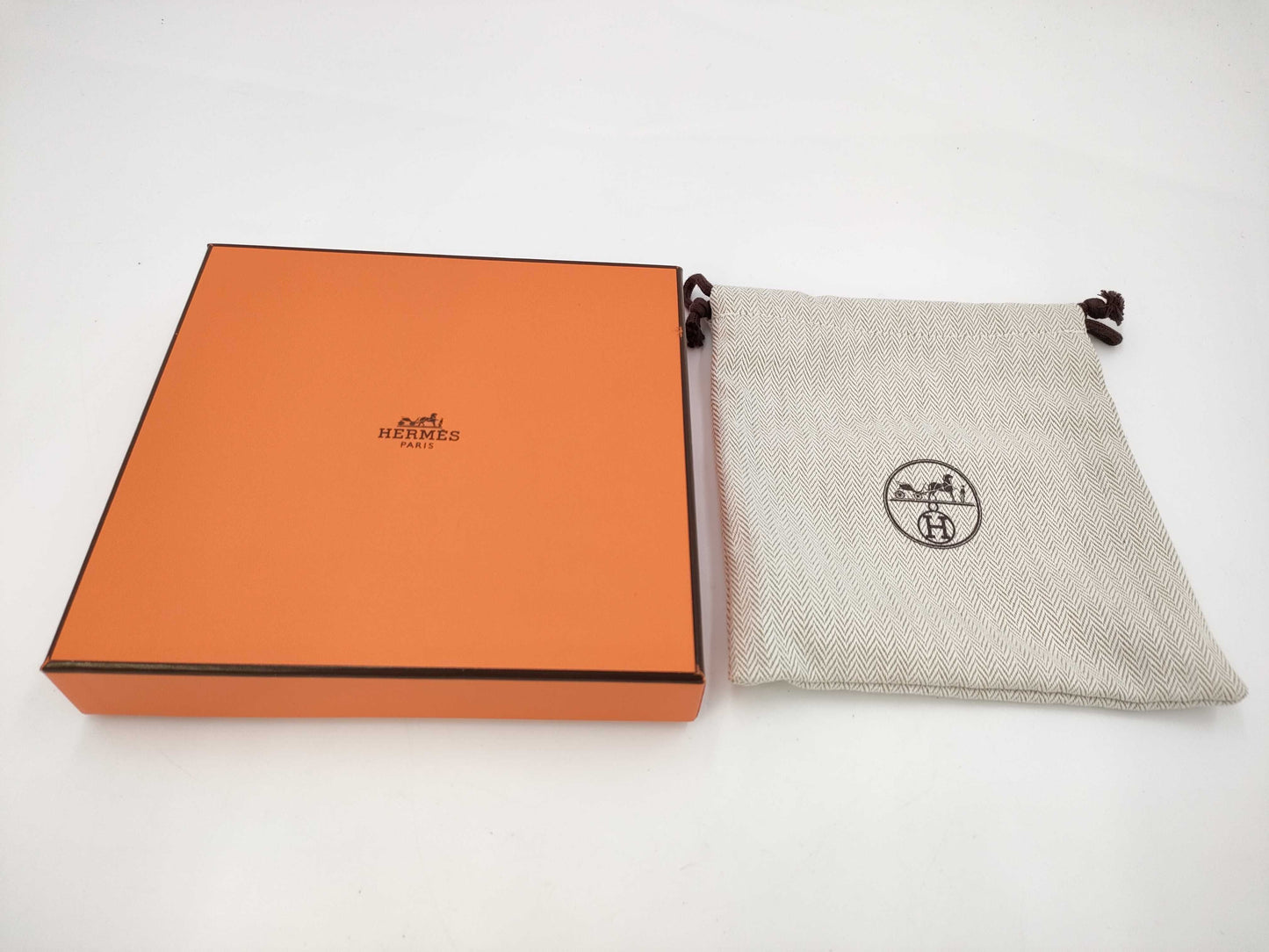 HERMES New Passant W Stamp Etoupe Epson Wallet