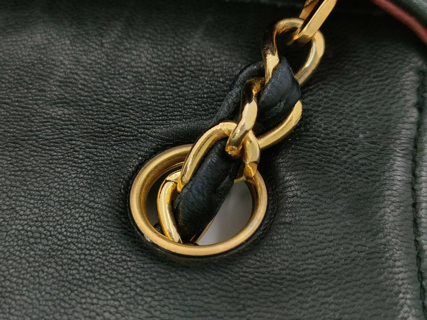 CHANEL Lambskin Matelasse Chain Shoulder Turnlock Shoulder Bag
