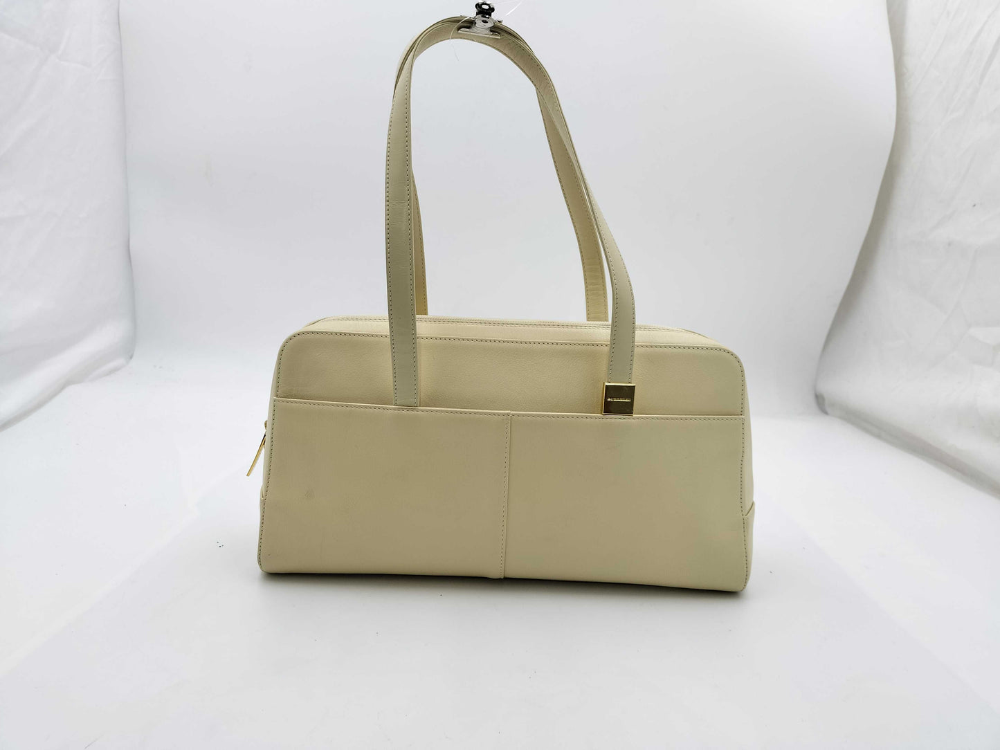 BURBERRY Leather/White/Tote Bag Handbag