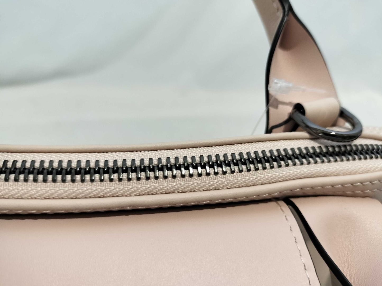 LONG CHAMP Pliage Mini All Leather 2-Way Handbag with Strap and Dust Bag
