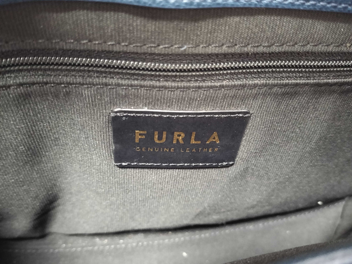 FURLA 2WAY/Blue Handbag