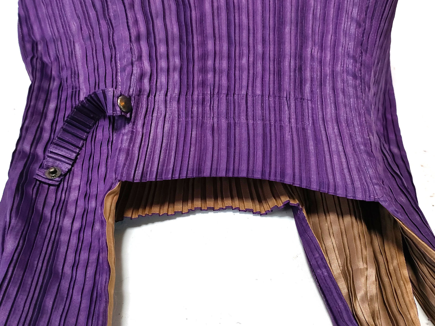 ISSEY MIYAKE Pleats Please Purple Bag