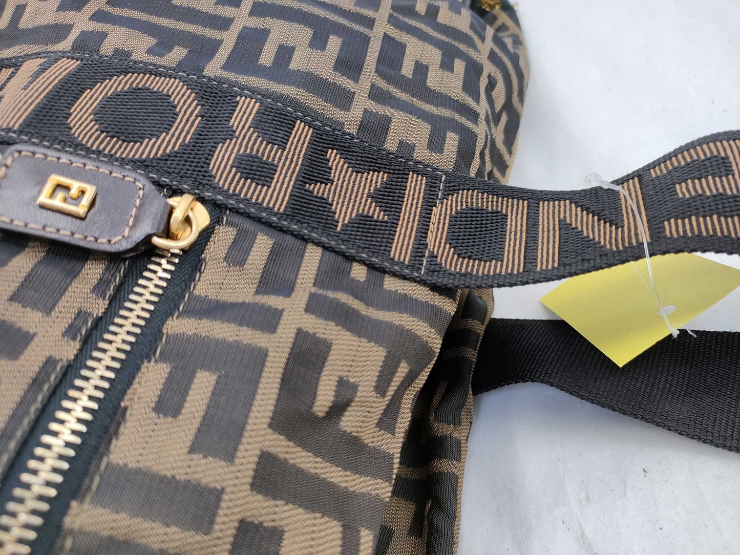 FENDI Zucca Boston Bag