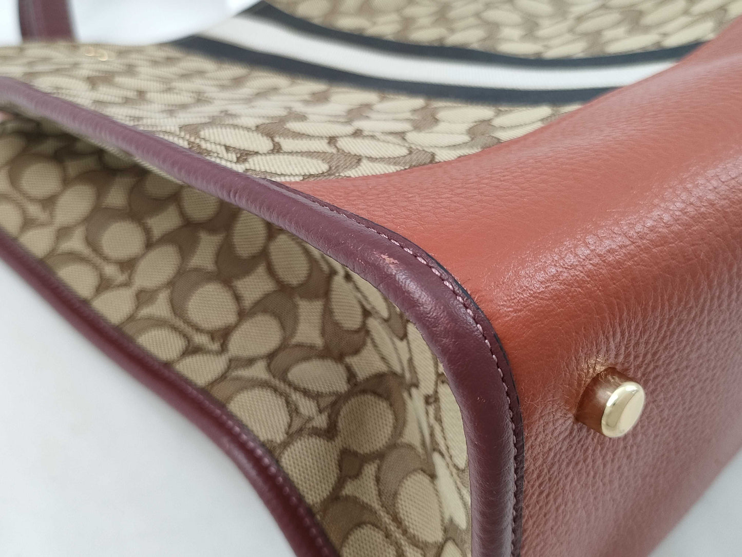 COACH Signature Dempsey Tote Shoulder Bag