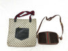GUCCI GG Canvas Old Gucci Sherry Tote/Old Gucci Sherry Suede Shoulder Bag Set of 2 Tote Bags