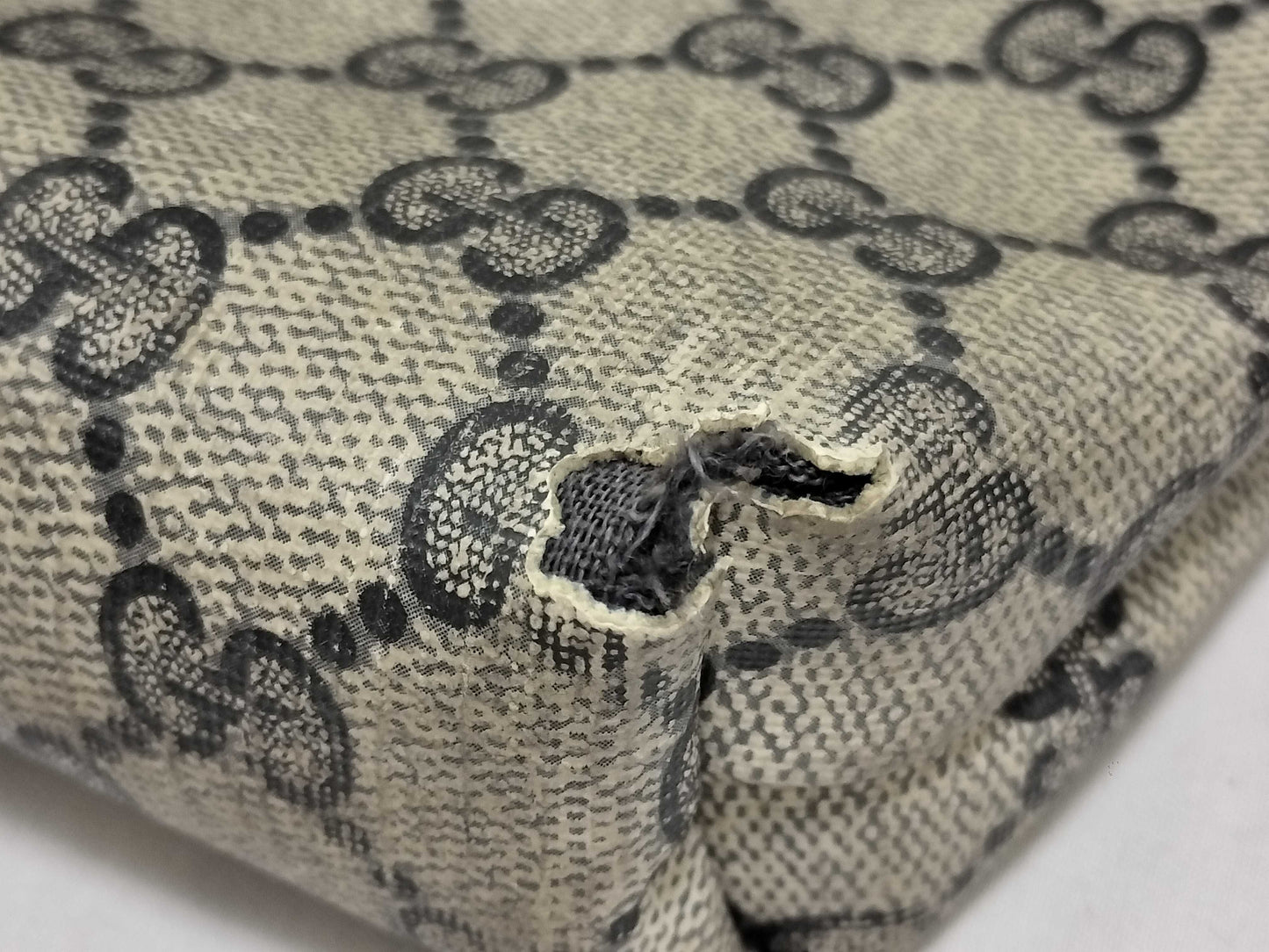 GUCCI GG Canvas Old Gucci Sherry Tote/Old Gucci Sherry Suede Shoulder Bag Set of 2 Tote Bags