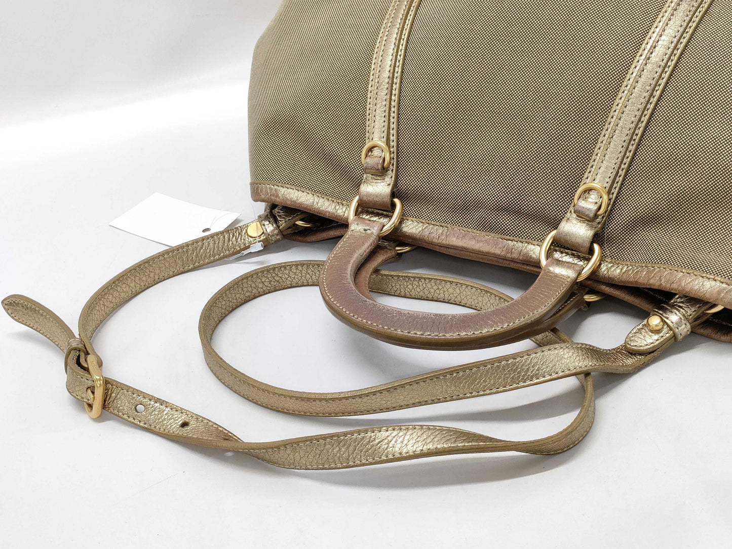 PRADA Jacquard 2-way Tote Shoulder Bag with White Tag