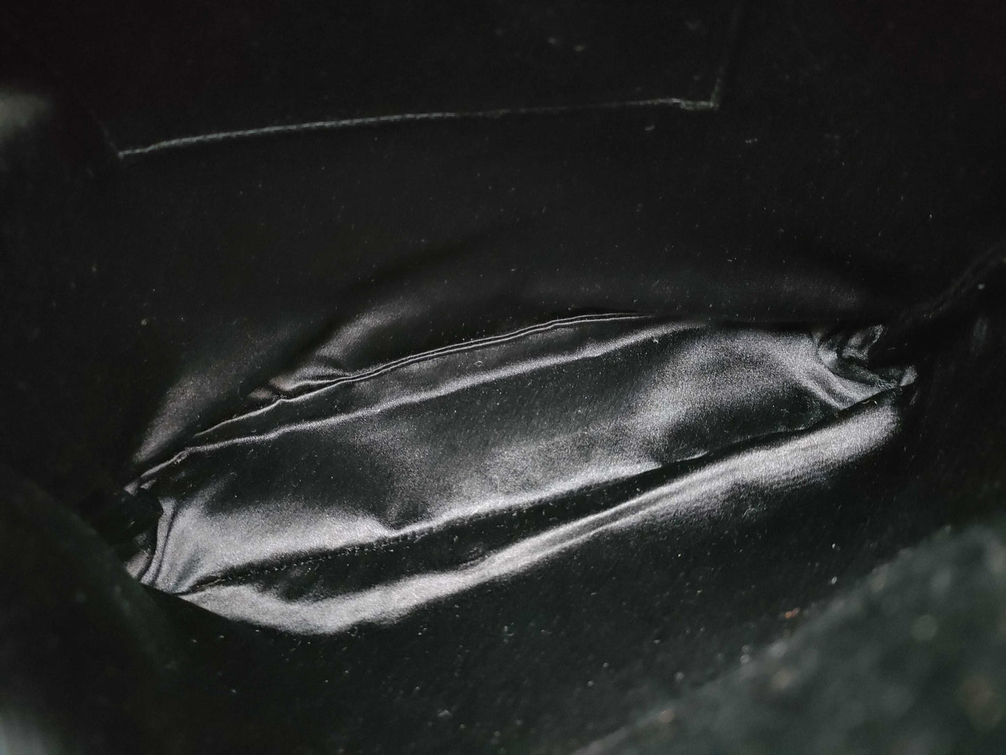 PRADA Nylon Satin/Leather Tote Bag