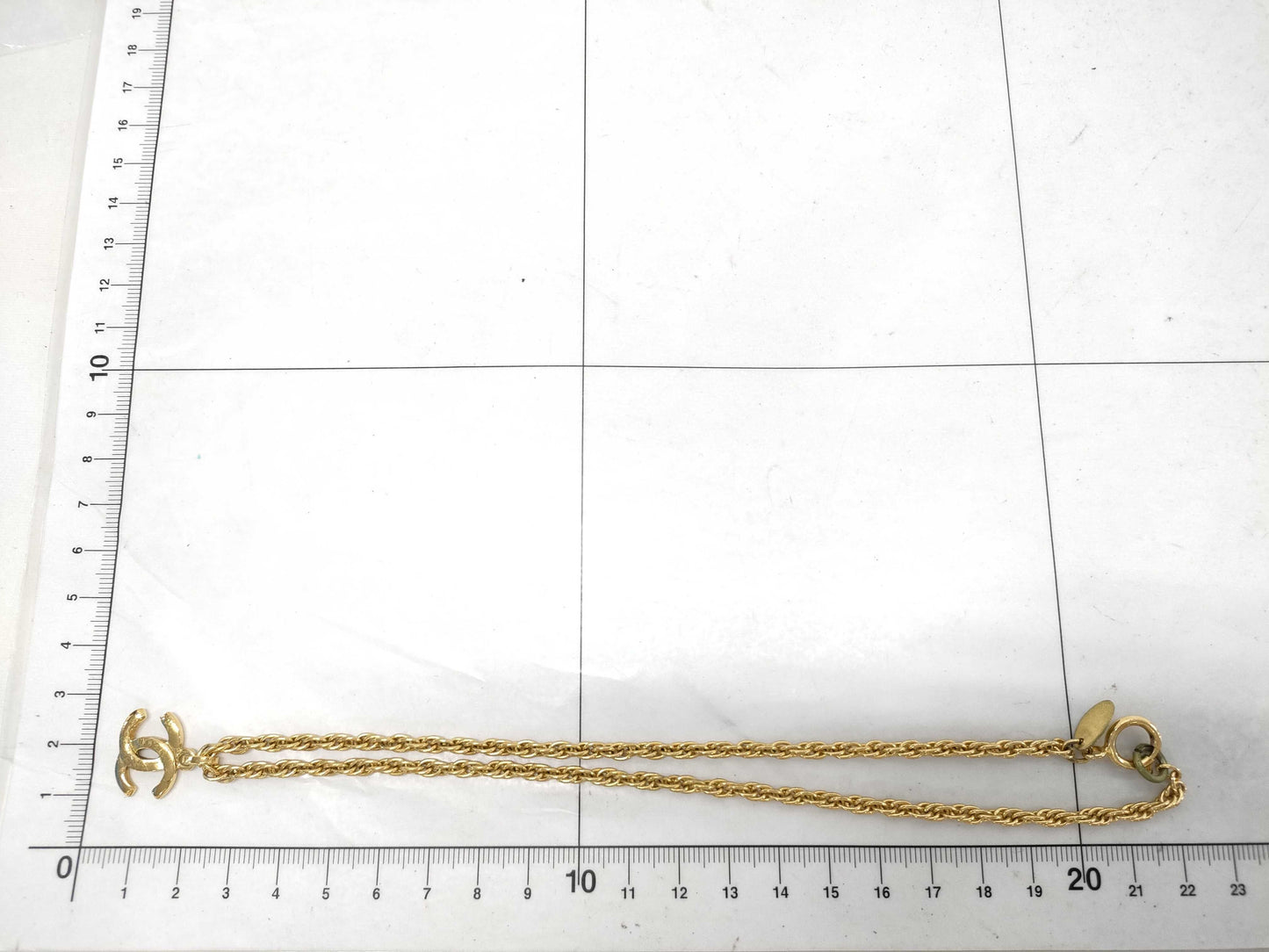 CHANEL Coco Mark Vintage Double Chain Necklace