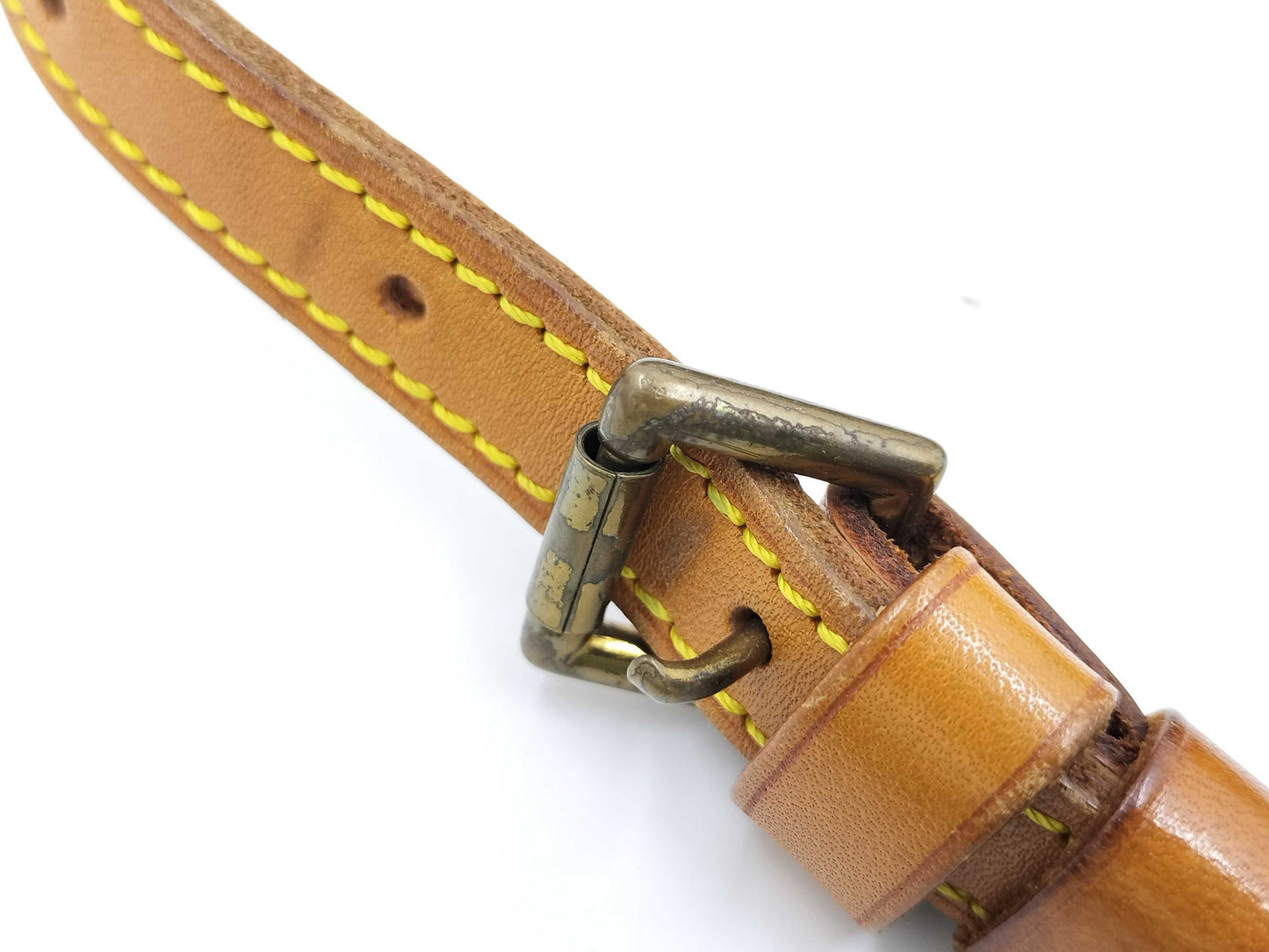 LOUIS VUITTON Epi Jeune Fille/MALLETIR engraved shoulder bag